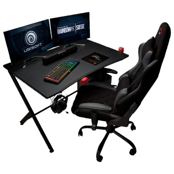 Masă gaming Trust GXT 711 Dominus MDF/ Black photo 4