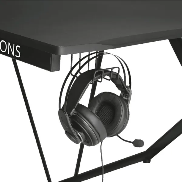 Masă gaming Trust GXT 711 Dominus MDF/ Black photo 5