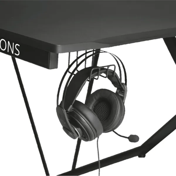 Masă gaming Trust GXT 711 Dominus MDF/ Black photo 6