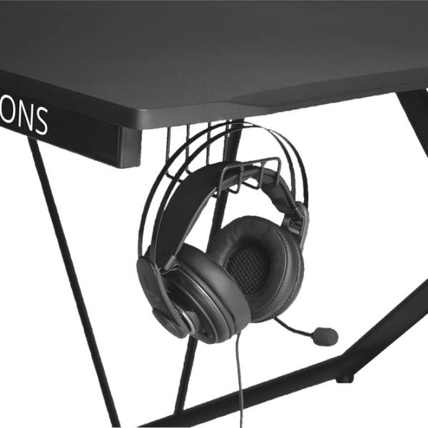 Masă gaming Trust GXT 711 Dominus MDF/ Black photo 6
