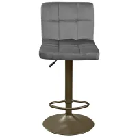Scaun de bar Deco SB-044 Catifea/ Metal/ Gray photo 2