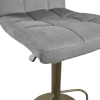 Scaun de bar Deco SB-044 Catifea/ Metal/ Gray photo 3