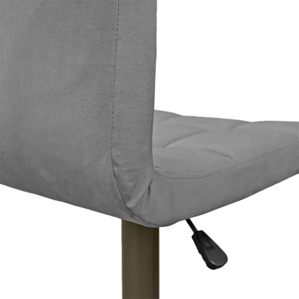 Scaun de bar Deco SB-044 Catifea/ Metal/ Gray photo 4 Scaun de bar Deco SB-044 Catifea/ Metal/ Gray photo 4