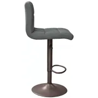 Scaun de bar Deco SB-044 Stofă/ Metal/ Gray photo 2