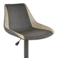 Scaun de bar Deco SB-39 Piele eco/ Metal/ Gray photo 3