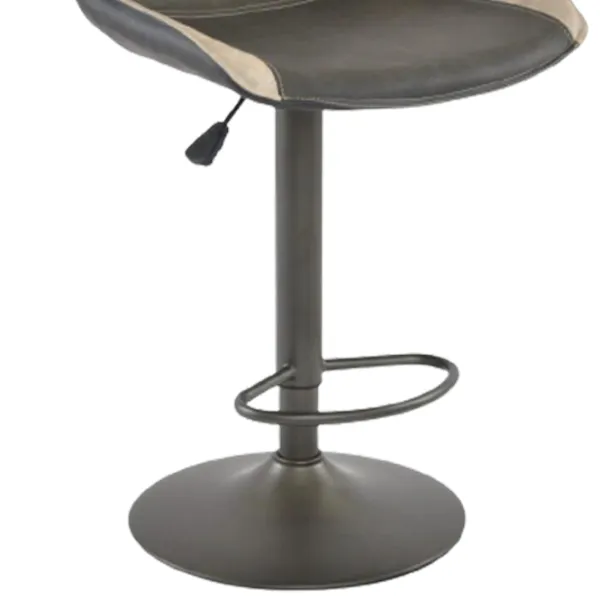 Scaun de bar Deco SB-39 Piele eco/ Metal/ Gray photo 4 Scaun de bar Deco SB-39 Piele eco/ Metal/ Gray photo 4