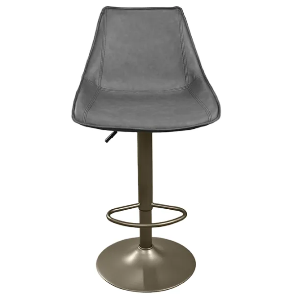 Scaun de bar Deco SB-39 Piele eco/ Metal/ Black Grey photo 2 Scaun de bar Deco SB-39 Piele eco/ Metal/ Black Grey photo 2