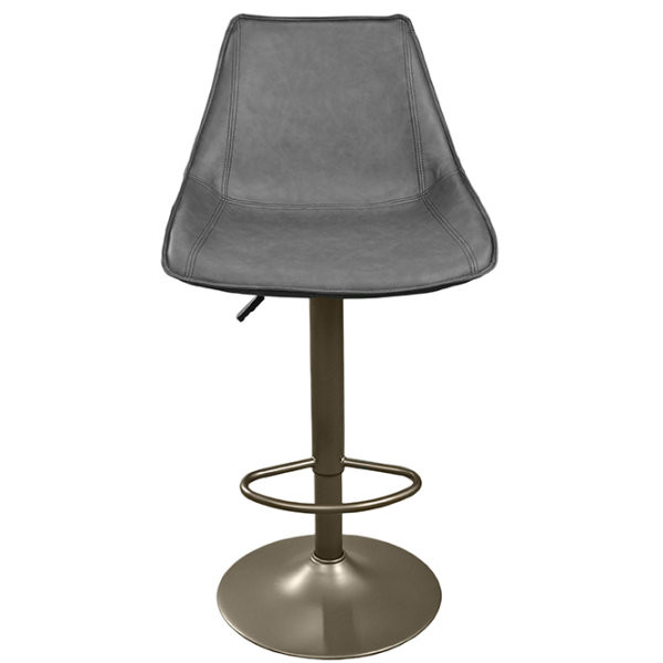 Scaun de bar Deco SB-39 Piele eco/ Metal/ Black Grey photo 2 Scaun de bar Deco SB-39 Piele eco/ Metal/ Black Grey photo 2