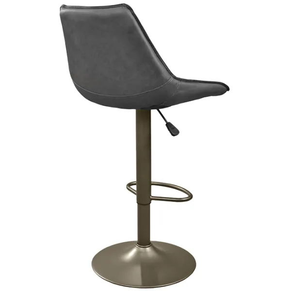 Scaun de bar Deco SB-39 Piele eco/ Metal/ Black Grey photo 4 Scaun de bar Deco SB-39 Piele eco/ Metal/ Black Grey photo 4