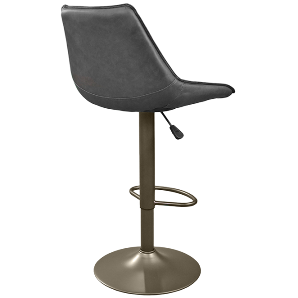 Scaun de bar Deco SB-39 Piele eco/ Metal/ Black Grey photo 4 Scaun de bar Deco SB-39 Piele eco/ Metal/ Black Grey photo 4