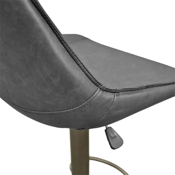 Scaun de bar Deco SB-39 Piele eco/ Metal/ Black Grey photo 5 Scaun de bar Deco SB-39 Piele eco/ Metal/ Black Grey photo 5