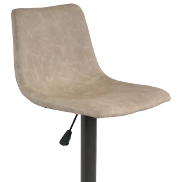 Scaun de bar DecoPrim SB-91 Piele artificială/ Oțel/ Gray photo 2