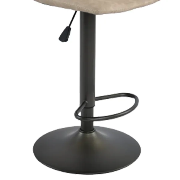 Scaun de bar DecoPrim SB-91 Piele artificială/ Oțel/ Gray photo 3