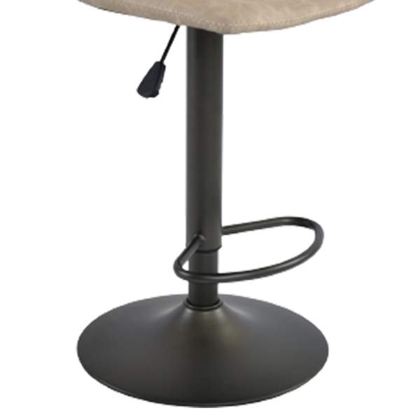 Scaun de bar DecoPrim SB-91 Piele artificială/ Oțel/ Gray photo 3