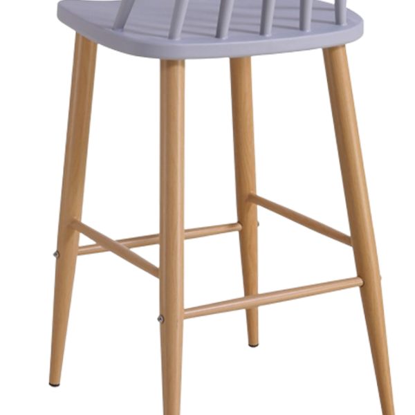Scaun de bar DecoPrim Jack Plastic durabil/ Metal/ Light Gray photo 5 Scaun de bar DecoPrim Jack Plastic durabil/ Metal/ Light Gray photo 5