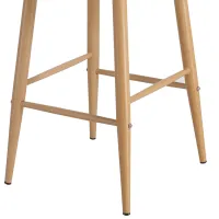 Scaun de bar DecoPrim Jack Plastic durabil/ Metal/ White photo 4