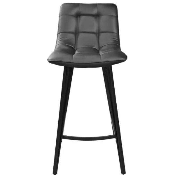 Барный стул Deco LAUS кожа черный+черная ножка Экокожа/ Металл/ Фанера/ Черный photo 2 Барный стул Deco LAUS кожа черный+черная ножка Экокожа/ Металл/ Фанера/ Черный photo 2