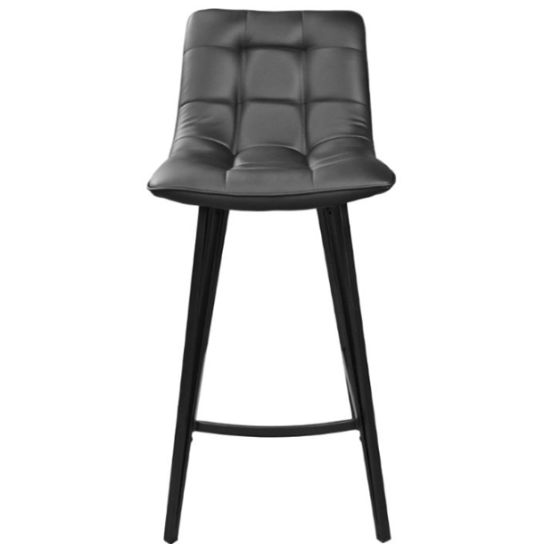 Барный стул Deco LAUS кожа черный+черная ножка Экокожа/ Металл/ Фанера/ Черный photo 2 Барный стул Deco LAUS кожа черный+черная ножка Экокожа/ Металл/ Фанера/ Черный photo 2