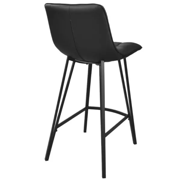 Барный стул Deco LAUS кожа черный+черная ножка Экокожа/ Металл/ Фанера/ Черный photo 4 Барный стул Deco LAUS кожа черный+черная ножка Экокожа/ Металл/ Фанера/ Черный photo 4