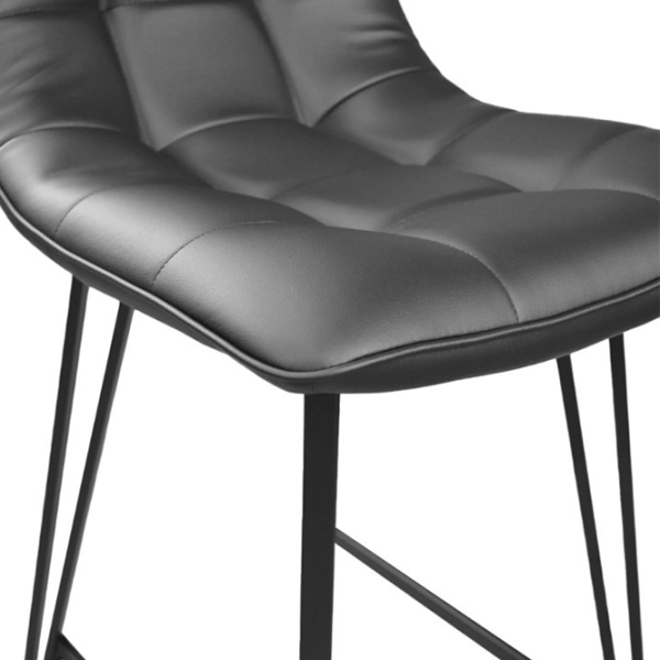 Барный стул Deco LAUS кожа черный+черная ножка Экокожа/ Металл/ Фанера/ Черный photo 5 Барный стул Deco LAUS кожа черный+черная ножка Экокожа/ Металл/ Фанера/ Черный photo 5