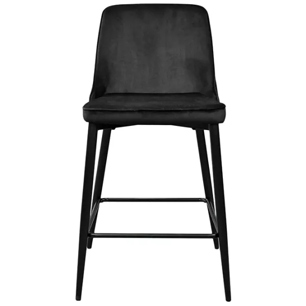 Барный стул Deco Clasic Small Бархат/ Металл/ Черный photo 2