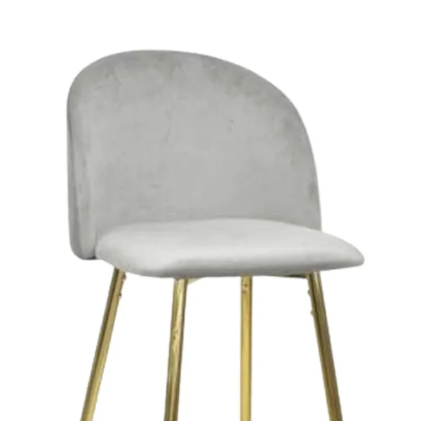 Scaun de bar Deco Maya Pink Catifea/ Metal/ Gray photo 2