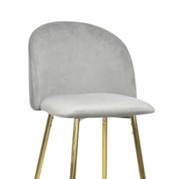 Scaun de bar Deco Maya Pink Catifea/ Metal/ Gray photo 2