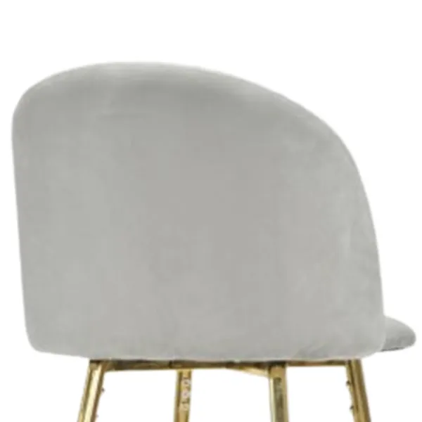 Scaun de bar Deco Maya Pink Catifea/ Metal/ Gray photo 4