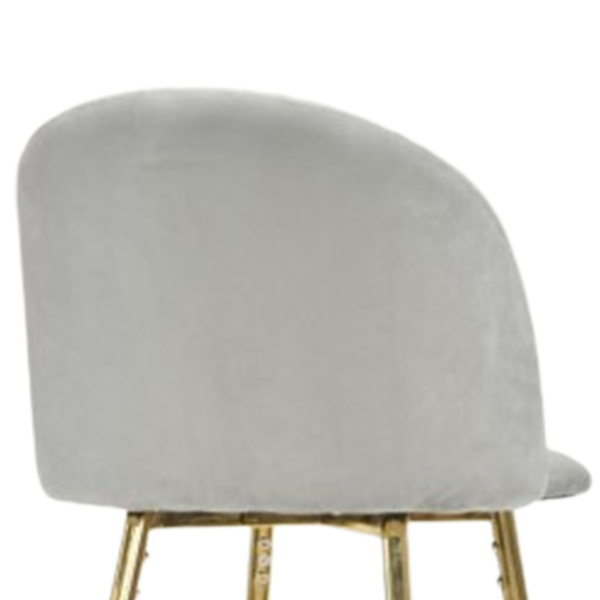 Scaun de bar Deco Maya Pink Catifea/ Metal/ Gray photo 4