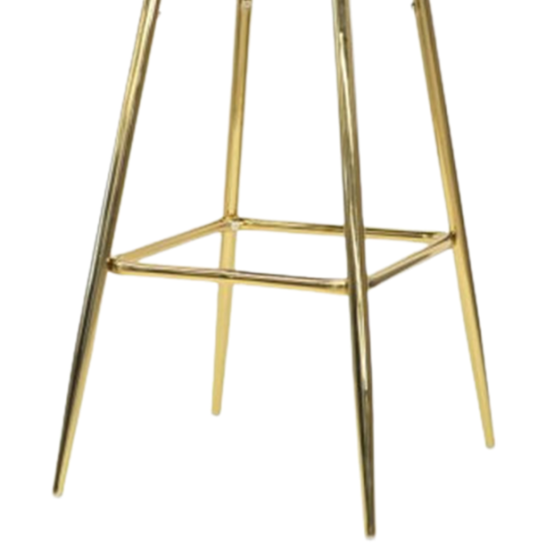 Scaun de bar Deco Maya Pink Catifea/ Metal/ Gray photo 5