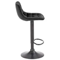 Scaun de bar Halmar H95 Catifea/ Oțel/ Black photo 3