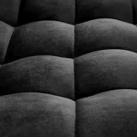 Scaun de bar Halmar H95 Catifea/ Oțel/ Black photo 5