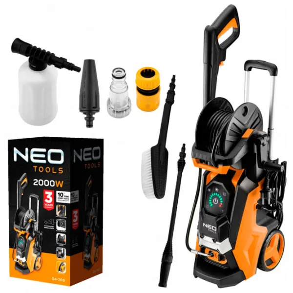 Maşină de curăţat cu presiune Neo 04-705 2000 W/ Orange photo 2 Maşină de curăţat cu presiune Neo 04-705 2000 W/ Orange photo 2