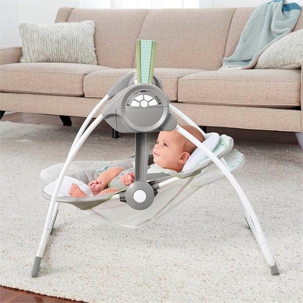 Детские качели Bright Starts Comfort & Harmony Kendrick (11442) 9 кг/ Серый photo 5