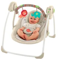 Leagăn pentru bebeluși Bright Starts Comfort & Harmony Cozy Kingdom (60194) 9 kg/ Beige photo 3