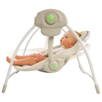 Leagăn pentru bebeluși Bright Starts Comfort & Harmony Cozy Kingdom (60194) 9 kg/ Beige photo 4