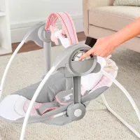 Leagăn pentru bebeluși Bright Starts Comfort 2 Go Flora the Unicorn (12202) 9 kg/ Gray photo 4