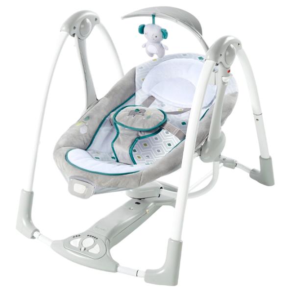 Детские качели Bright Starts Ingenuity ConvertMe Swing 2 Seat Nash (12055) 9 кг/ Серый photo 3