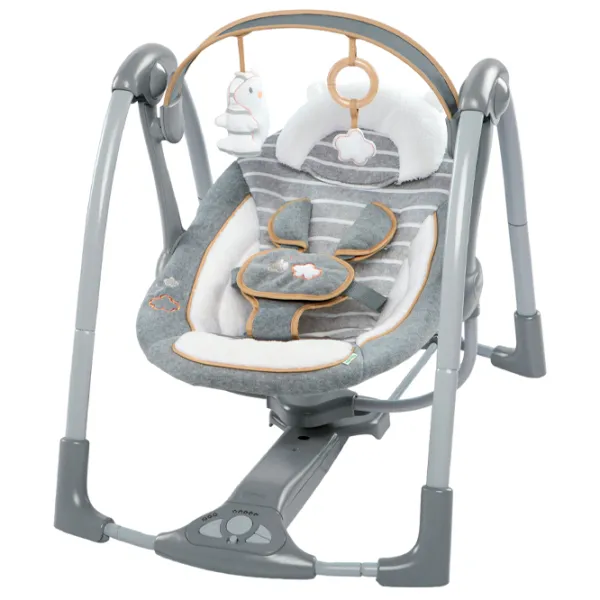 Leagăn pentru bebeluși Bright Starts Ingenuity Swing 'n Go Portable Swing Bella Teddy (11023 ) 9 kg/ Gray photo 2