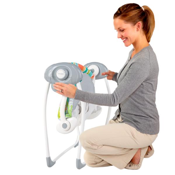 Leagăn pentru bebeluși Bright Starts Rainforest Vibe (12426) 9 kg/ White photo 5
