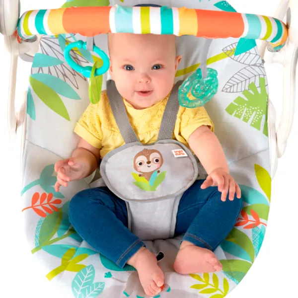 Leagăn pentru bebeluși Bright Starts Rainforest Vibe (12426) 9 kg/ White photo 7
