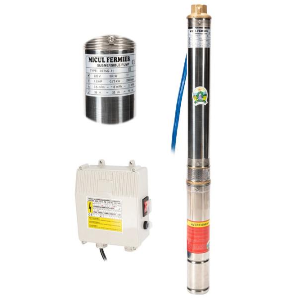 Pompa submersibilă Micul Fermier 3STM2-11 750 W 3000 l/ h photo 3