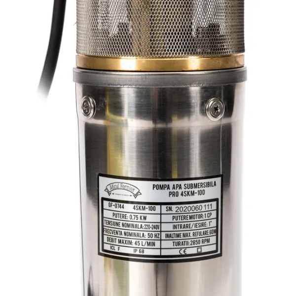 Pompa submersibilă Micul Fermier PRO 4SKM-100 750 W 3000 l/ h photo 3