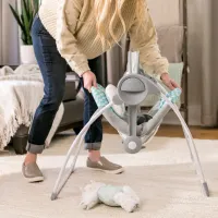 Leagăn pentru bebeluși Bright Starts Swingity Swing Goji (12536 ) 9 kg/ Gray photo 7