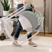 Leagăn pentru bebeluși Bright Starts Swingity Swing Goji (12536 ) 9 kg/ Gray photo 8