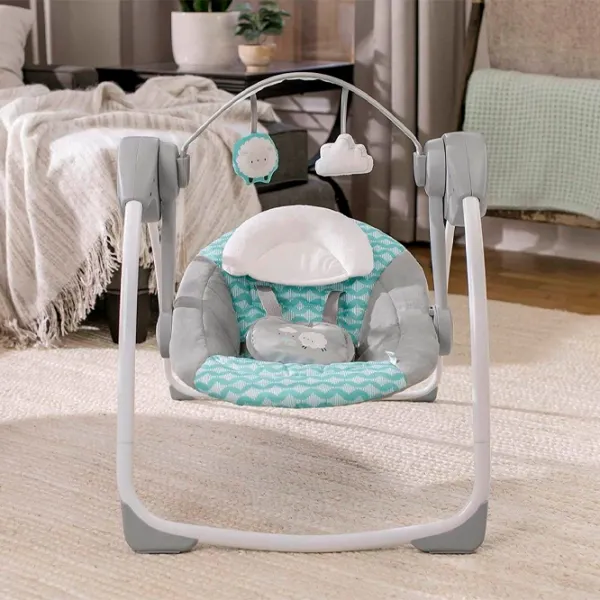 Детские качели Bright Starts Swingity Swing Goji (12536 ) 9 кг/ Серый photo 9