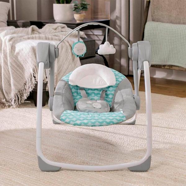 Детские качели Bright Starts Swingity Swing Goji (12536 ) 9 кг/ Серый photo 9