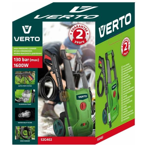Maşină de curăţat cu presiune Verto 52G402 1600 W/ Green photo 5 Maşină de curăţat cu presiune Verto 52G402 1600 W/ Green photo 5