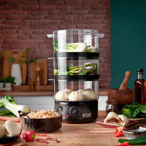 Aparat de gătit cu aburi Russell Hobbs 26530-56 400 W/ Black photo 5