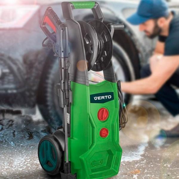 Maşină de curăţat cu presiune Verto 52G403 2000 W/ Green photo 12 Maşină de curăţat cu presiune Verto 52G403 2000 W/ Green photo 12